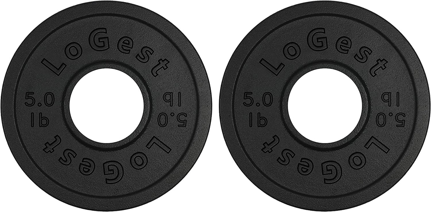 Pair Olympic Plates - Barbell Weights Set of 2 Weight Plates for Olympic Bars Perfect for Strength Training Plates Exercise Balance Increase Available in 2.5LB 5LB 10LB Weight Plate