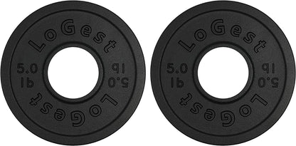 Pair Olympic Plates - Barbell Weights Set of 2 Weight Plates for Olympic Bars Perfect for Strength Training Plates Exercise Balance Increase Available in 2.5LB 5LB 10LB Weight Plate