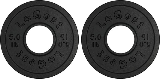 Pair Olympic Plates - Barbell Weights Set of 2 Weight Plates for Olympic Bars Perfect for Strength Training Plates Exercise Balance Increase Available in 2.5LB 5LB 10LB Weight Plate