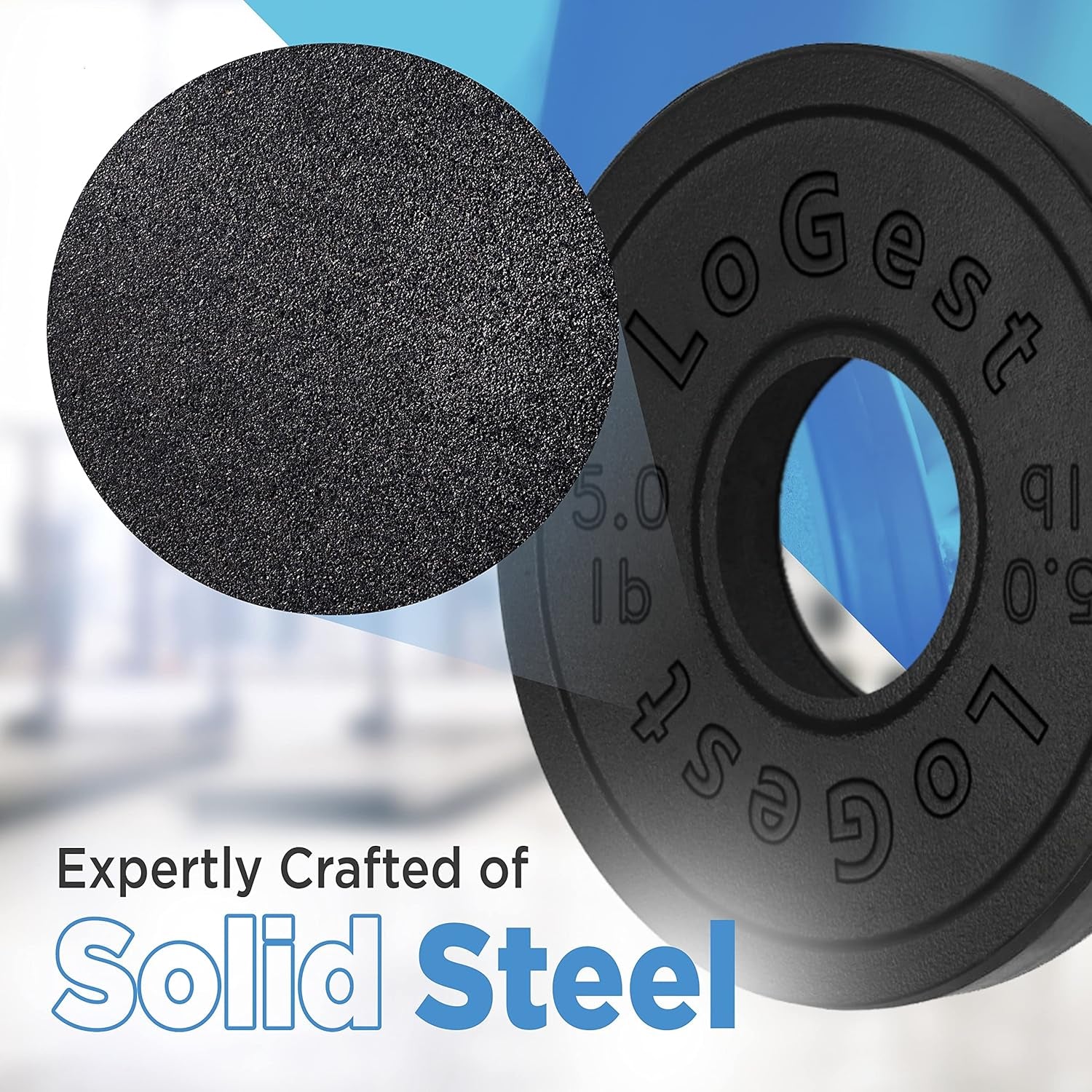 Pair Olympic Plates - Barbell Weights Set of 2 Weight Plates for Olympic Bars Perfect for Strength Training Plates Exercise Balance Increase Available in 2.5LB 5LB 10LB Weight Plate